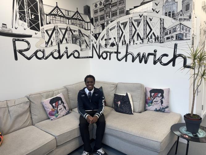 Radio Northwich Presenter Melvin Kimuli
